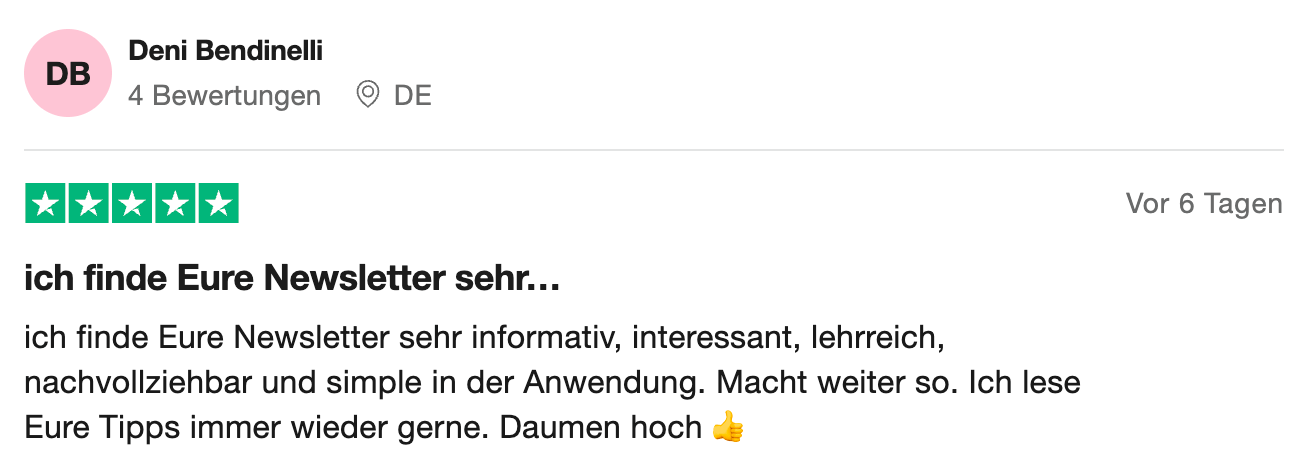 Bewertung