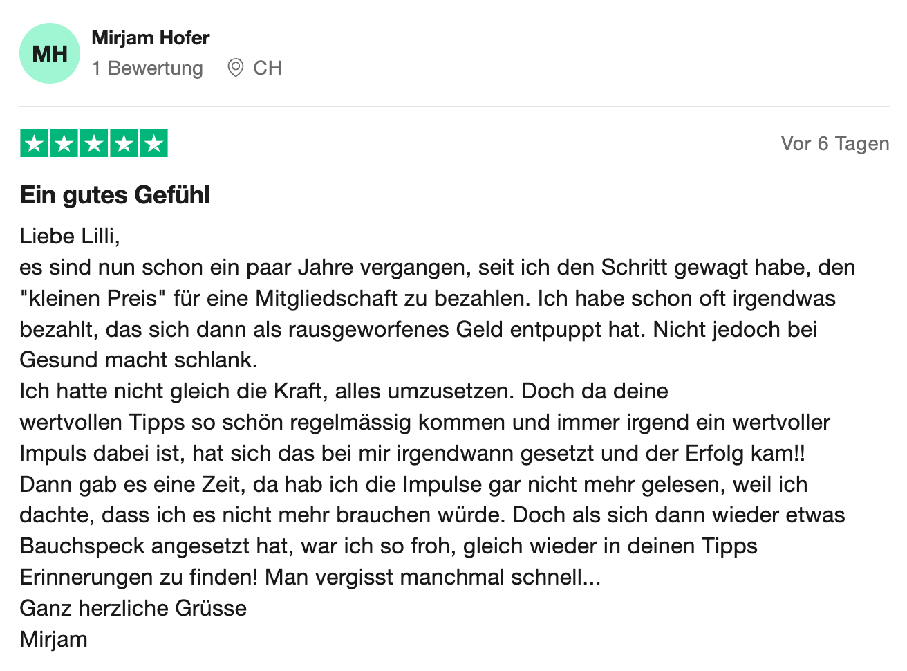 Bewertung