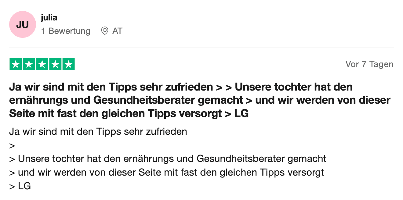 Bewertung