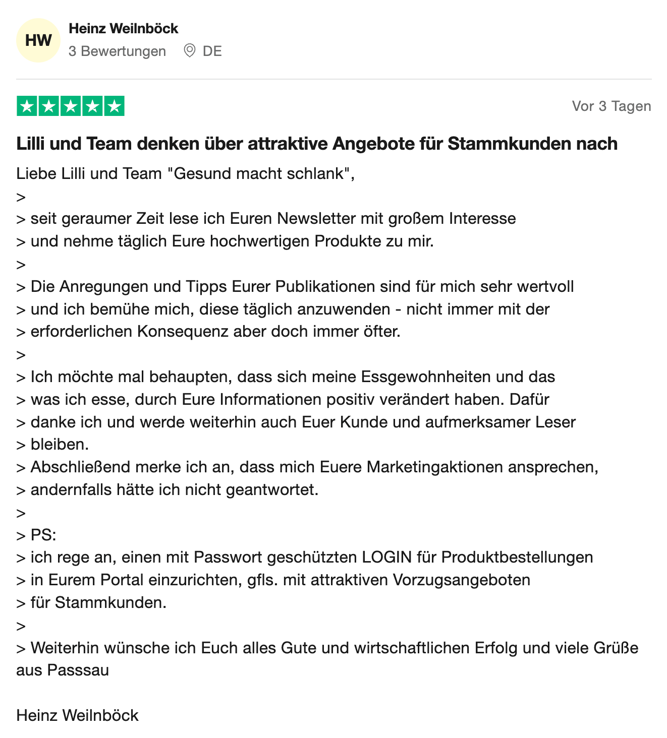 Bewertung