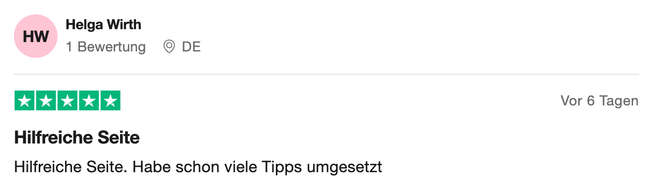 Bewertung