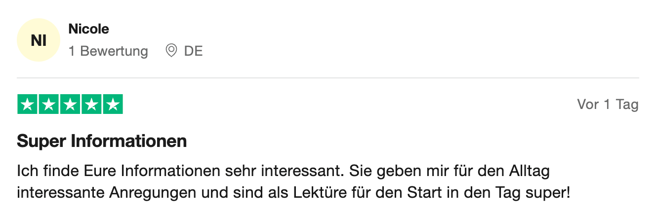 Bewertung