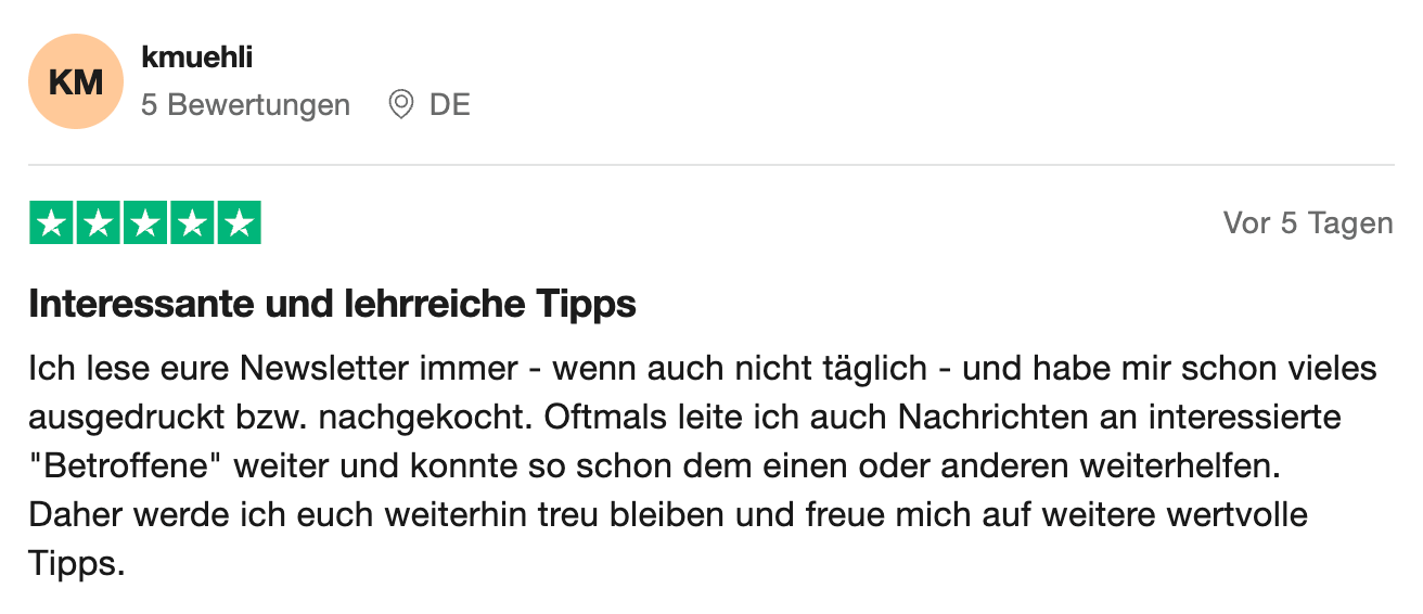 Bewertung