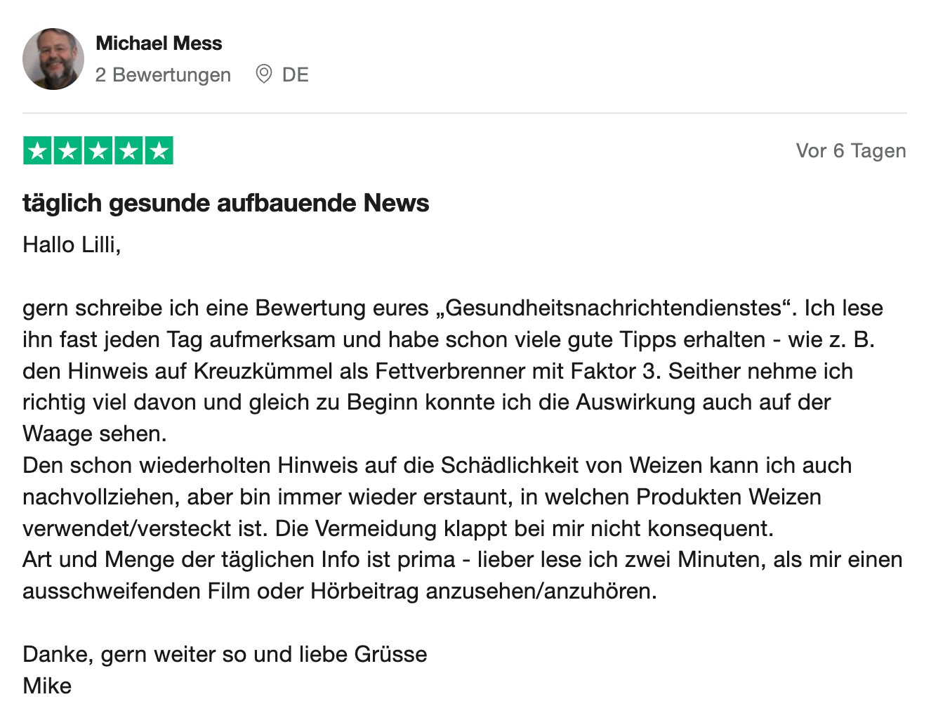 Bewertung