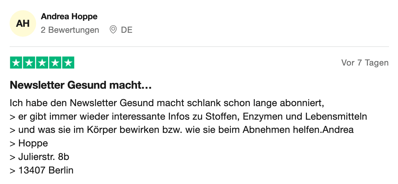 Bewertung