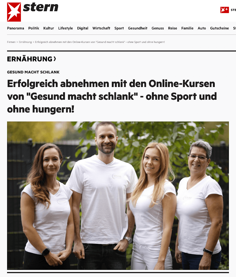 Artikel beim Stern